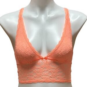 Victoria's Secret Lace Bralette Orange Medium